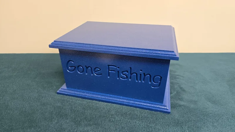 Painted and engraved to order — this one for a fisherman