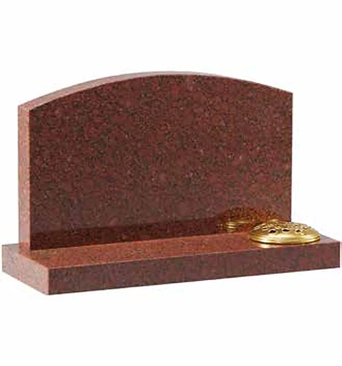 A cremation tablet with an oval top — Ruby Red, catalogue reference WG244