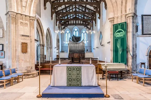 The altar at St Mary and St Melor, Amesbury